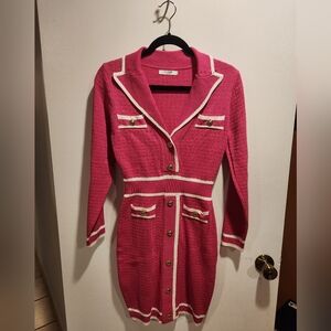 ELSA Vibrant Pink Knit Dress